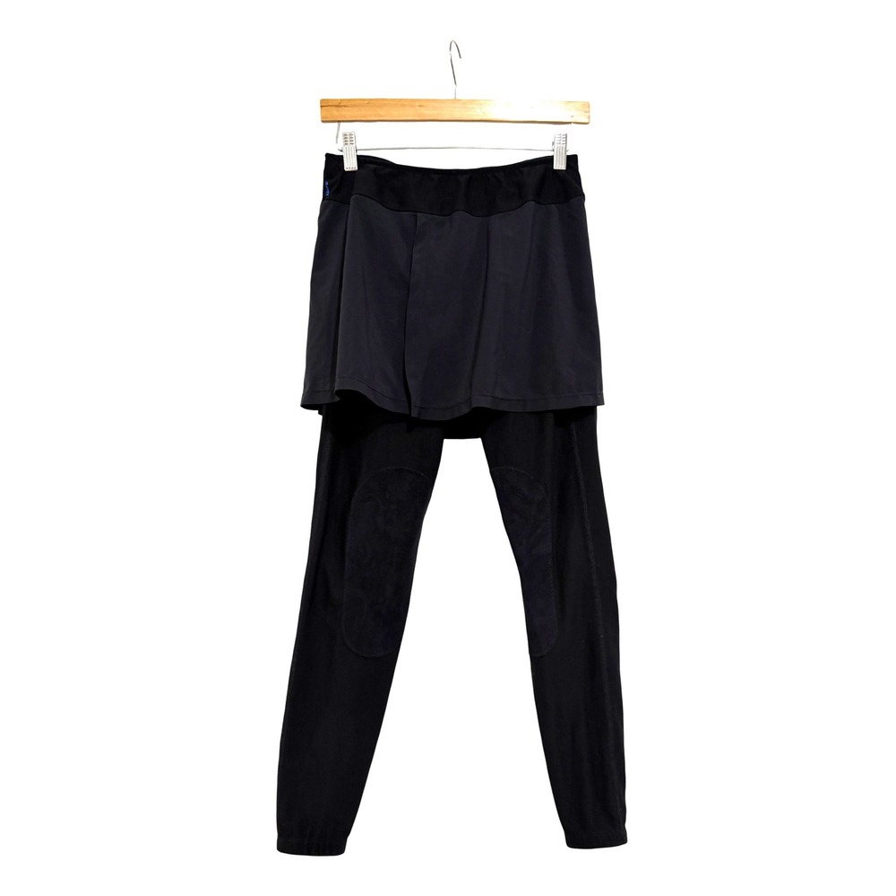 Irideon Riding Wear Womens Black Skort Leggings Knee Patch Equestrian Medium USA